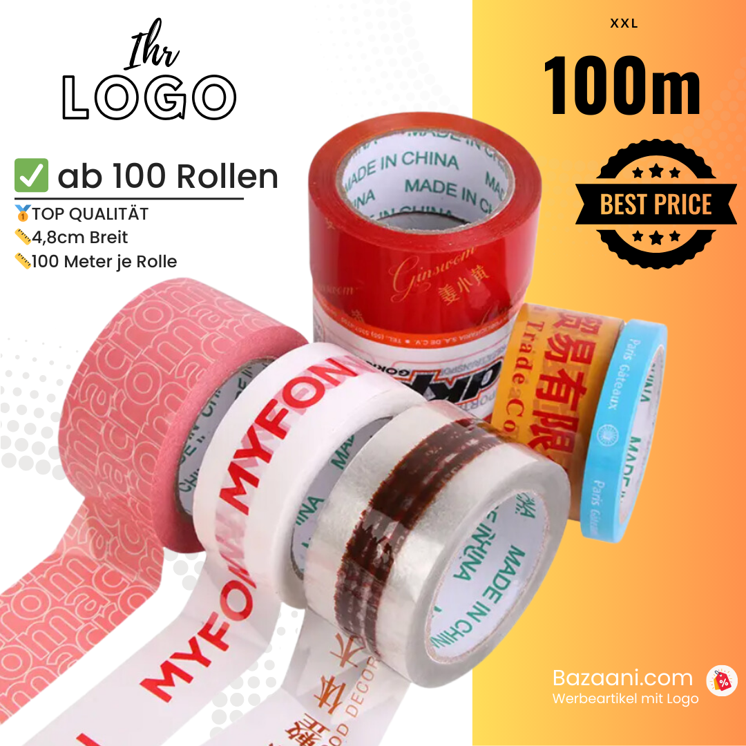 100 rolls of top quality adhesive tape 100 meters each | Width 4.8cm